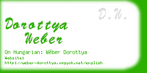 dorottya weber business card