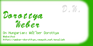 dorottya weber business card